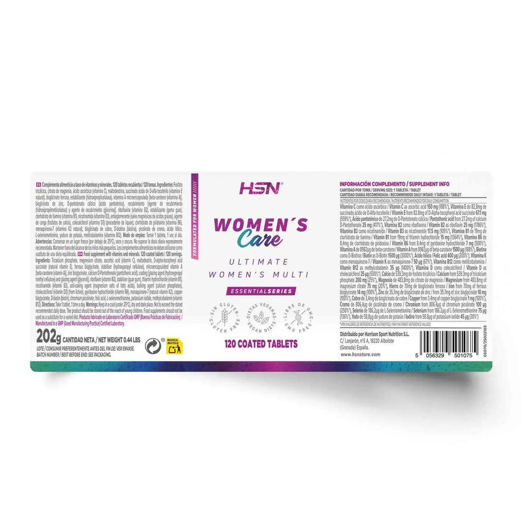 HSN MULTIVITAMÍNICO ESPECIAL MUJER - 120 tabs
