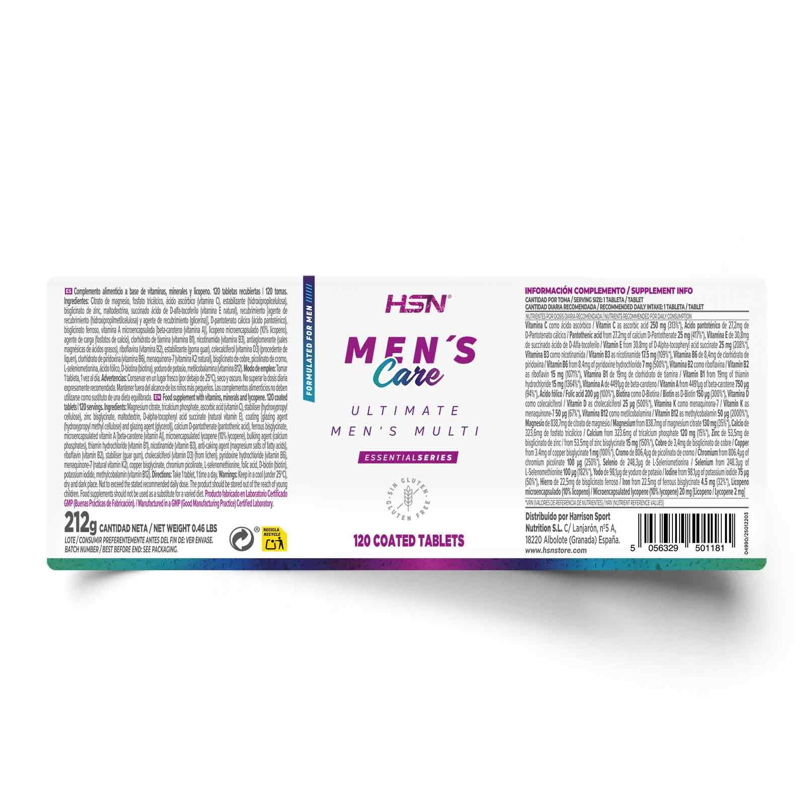 HSN MULTIVITAMÍNICO ESPECIAL HOMBRE - 120 tabs