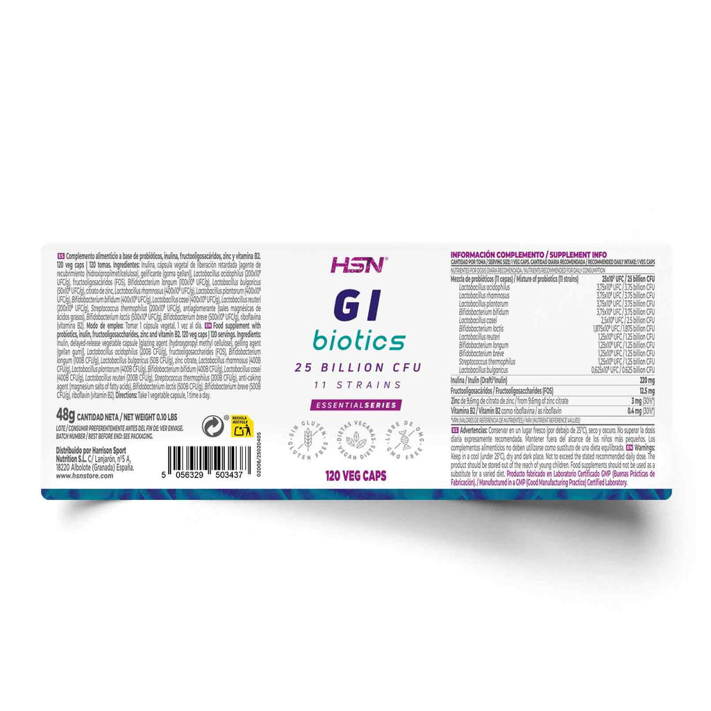 HSN GI BIOTICS (PROBIÓTICOS) 25B UFC - 120 veg caps