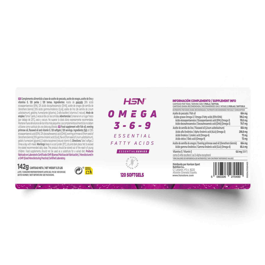 HSN OMEGA 3-6-9 1000mg - 120 perlas