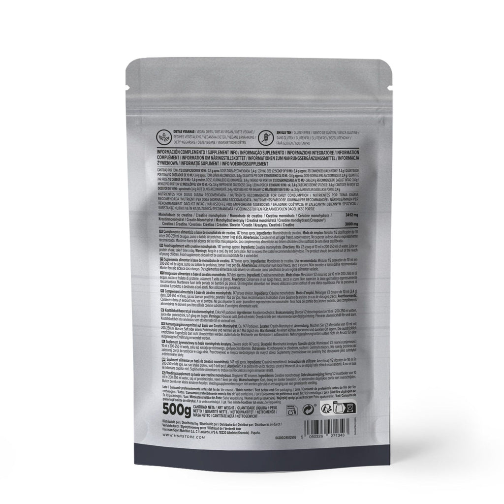 HSN CREATINA EXCELL (100% Creapure®) EN POLVO 500g