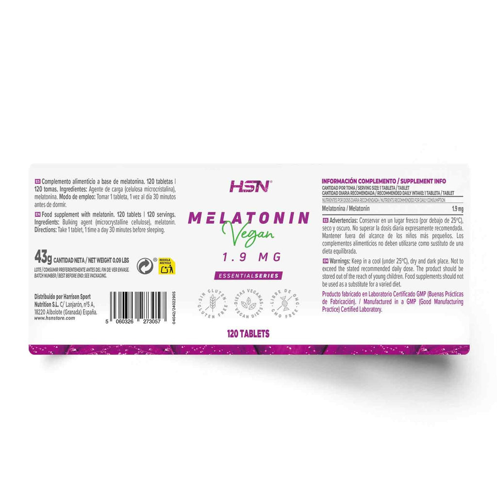 HSN MELATONINA 1,9mg - 120 tabs