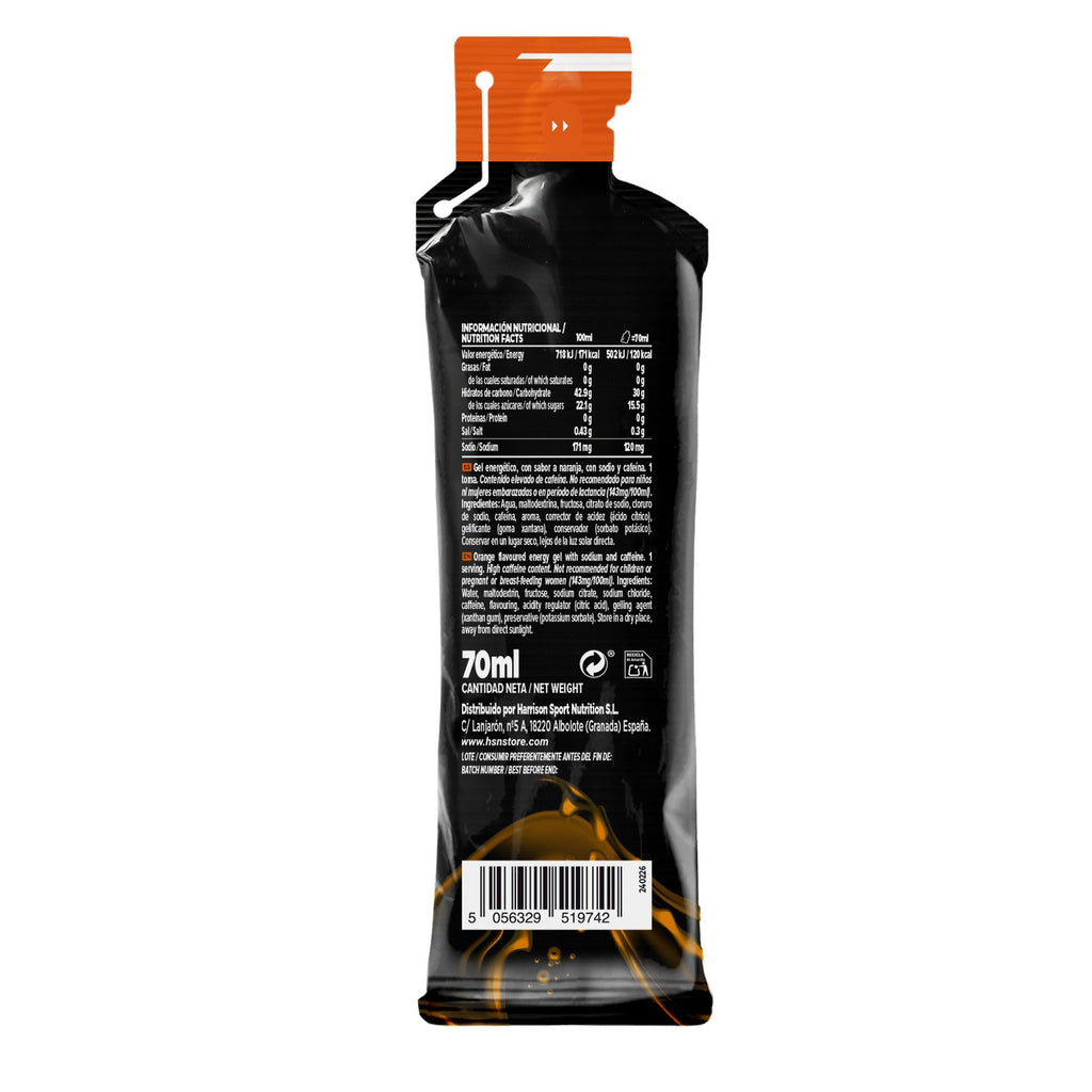 EVOENERGY HYDROGEL CON CAFEÍNA 70ml NARANJA