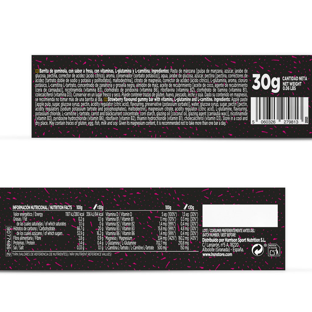 EVOGUMMY RECOVERY GUMMY BAR 30g FRESA