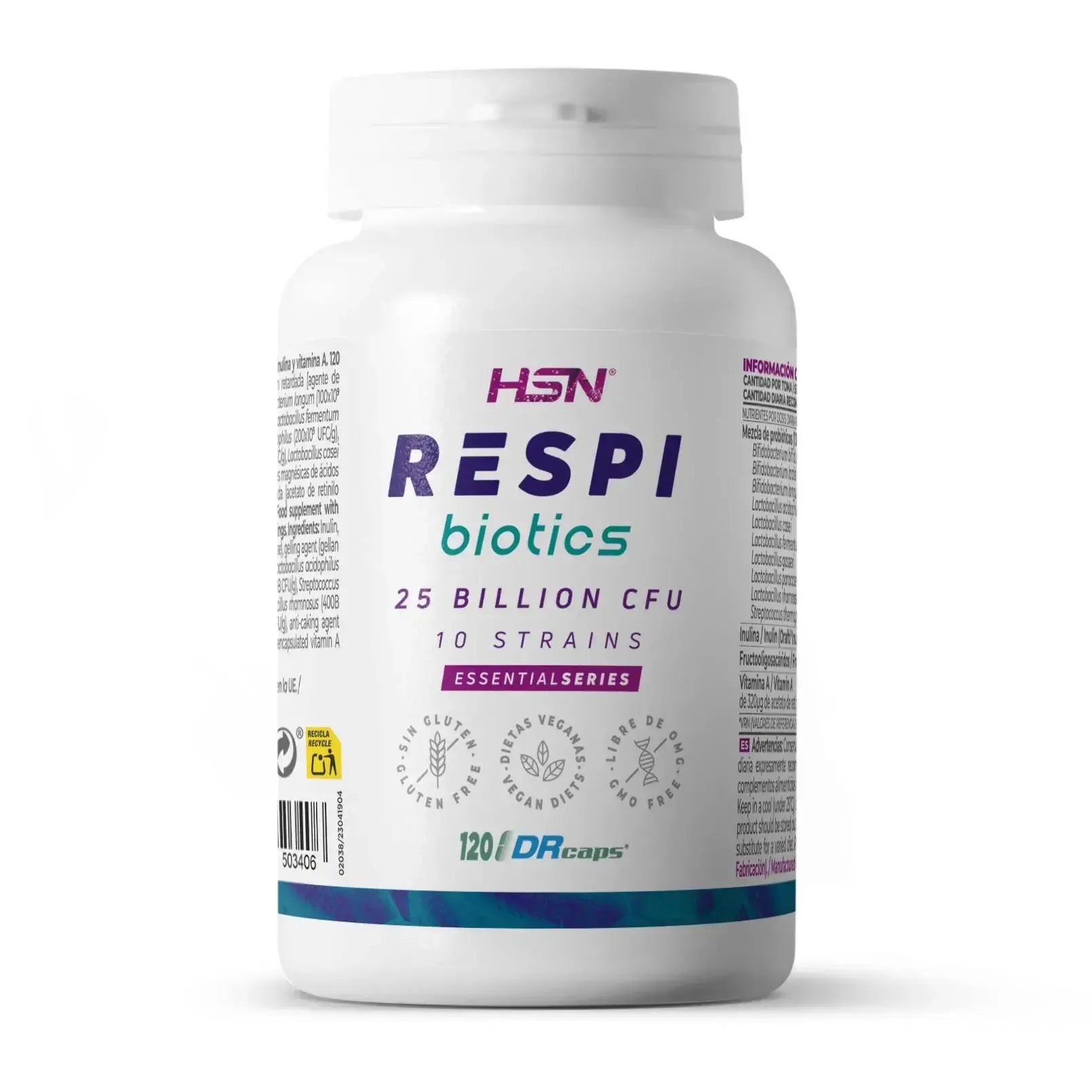 RESPI BIOTICS (PROBIÓTICOS) 25B UFC - 120 veg caps