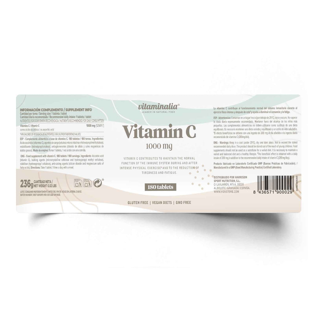 HSN VITAMINA C 1000mg - 180 tabs