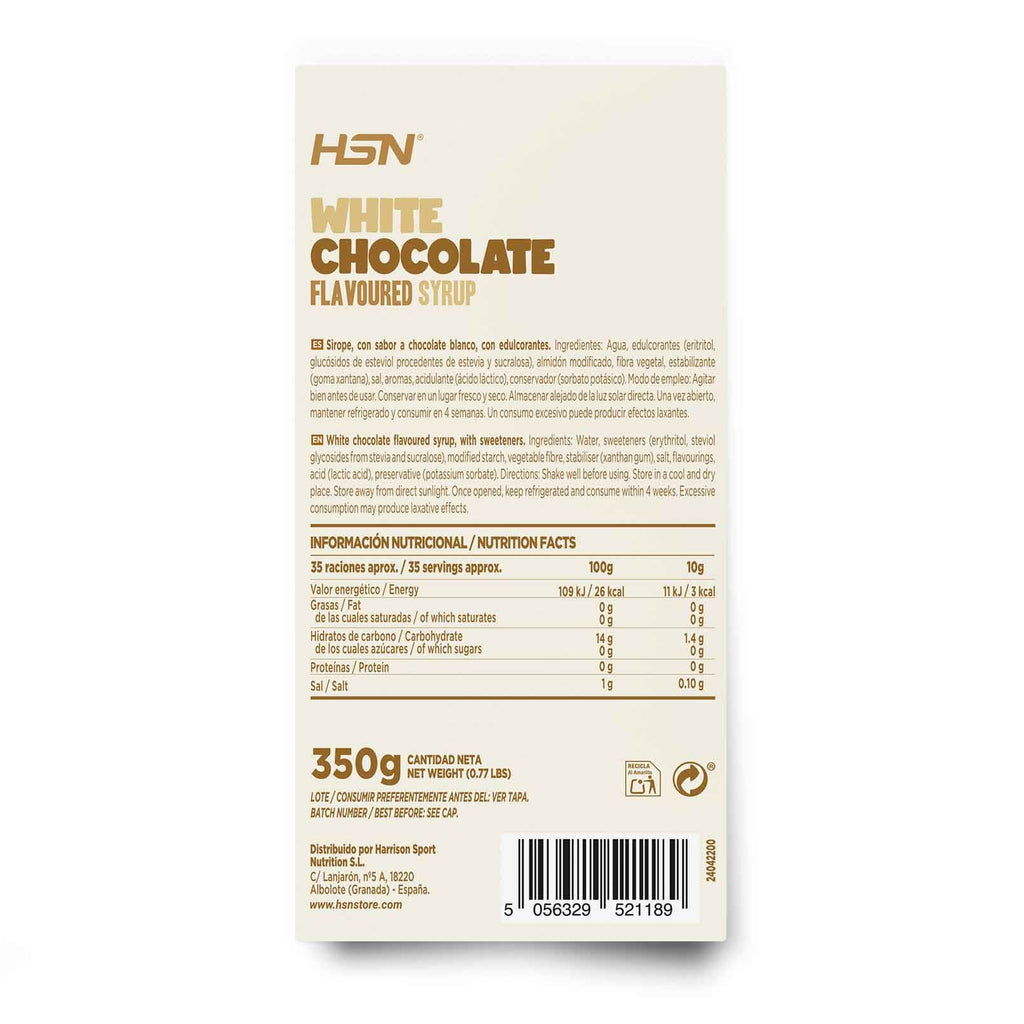 HSN SIROPE CHOCOLATE BLANCO